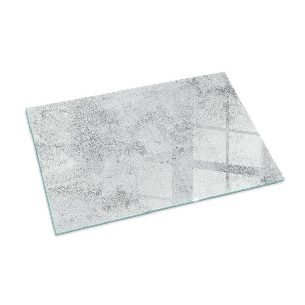 Base de vidro para lareira textura de concreto bruto