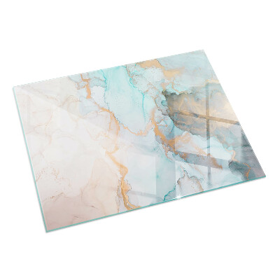 Base de vidro para lareira Padrão fluido abstrato