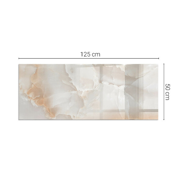 Base de vidro para lareira Padrão de pedra natural