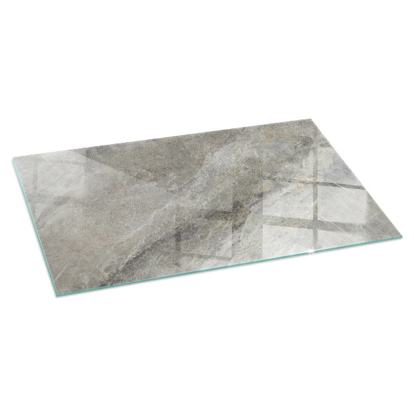 Base de vidro para lareira Padrão de pedra natural