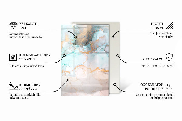 Base de vidro para lareira Cor Castanho-acinzentado