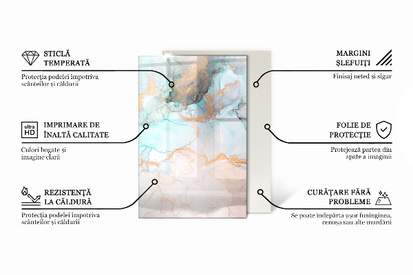 Base de vidro para lareira Cor Castanho-acinzentado