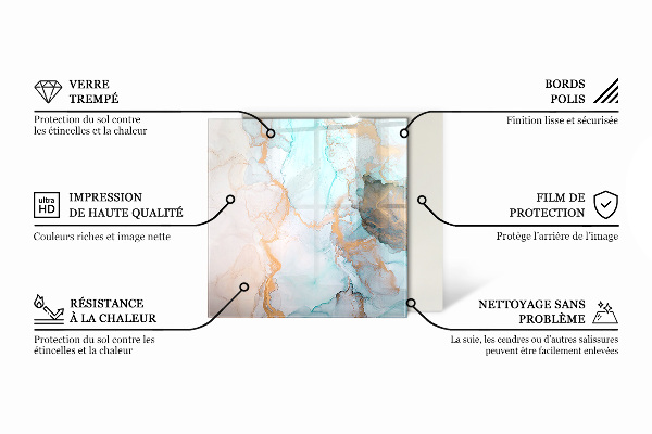 Base de vidro para proteção do piso Padrões de azulejos decorativos
