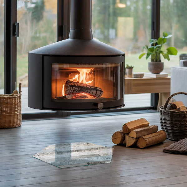 Base de vidro para proteção do piso Tábuas em diferentes tonalidades