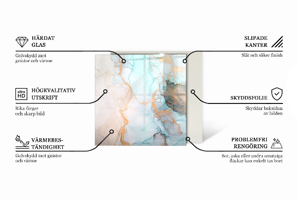 Base de vidro para proteção do piso Tábuas em estilo rústico