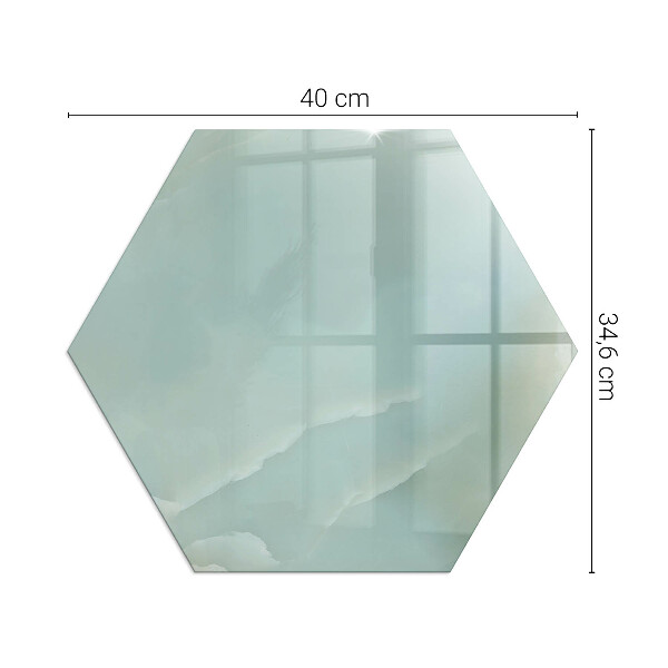 Base de vidro para proteção do piso Padrão delicado de mármore