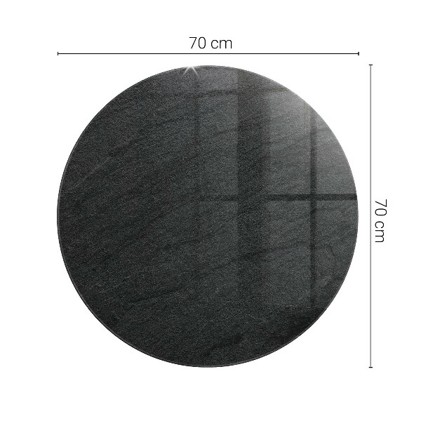 Tampo de vidro com impressão Padrão em pedra natural