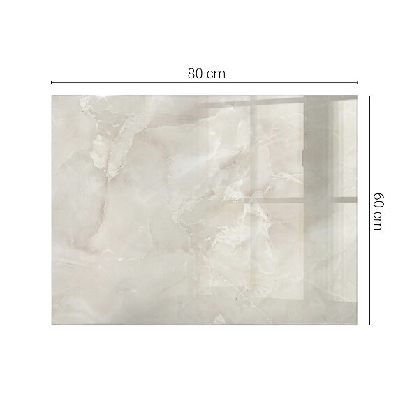 Tampo de vidro retangular Padrão com desenhos em mármore