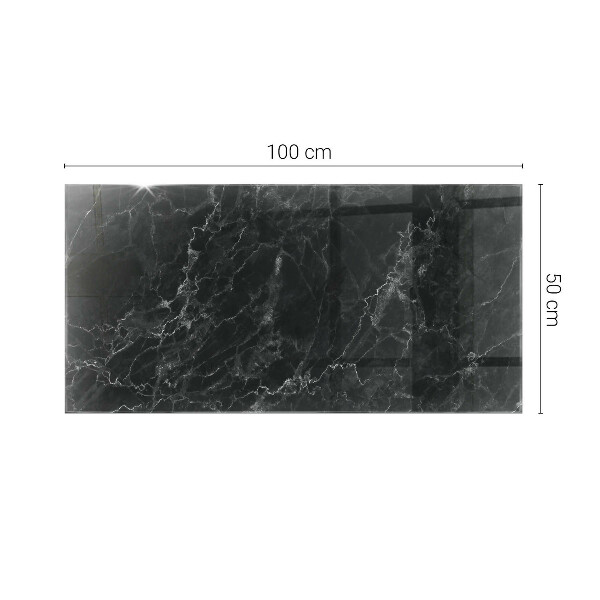 Tampo de vidro retangular com impressão Padrão em mármore veado